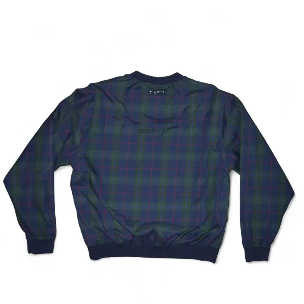 Tommy Hilfiger Men's Windbreaker Size L Blackwatch Plaid Jacket Outerwear Golf